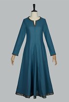 Robe Médiévale rétro Viking bleue Costume Renaissance doublée style palais Robe Médiévale rétro Viking bleue Costume Renaissance doublée style palais