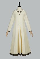 Costume blanche Médiévale rétro Viking Costume Renaissance Robe Doublée de style Cour Costume blanche Médiévale rétro Viking Costume Renaissance Robe Doublée de style Cour