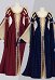 Daizbella Medieval Renaissance Court Dress Vintage Lace-Up Bell Sleeves Maxi Dress