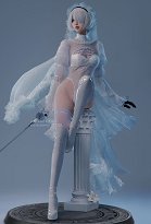 Nr: Automata YoRHa No.2 Type B 2B White Wedding Suit Sexy Bride Bodysuit Cosplay Costume