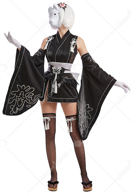 NieR:Automata YoRHa No.2 Type B 2B Kimono de Cosplay