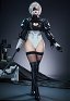 Goddess of Victory: Nikke×Nier:Automata 2B Sexy Cosplay Mono con guantes y máscara