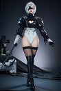 Goddess of Victory: Nikke×Nier:Automata 2B Sexy Cosplay Mono con guantes y máscara