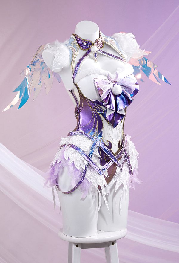 NARAKA: BLADEPOINT Ziping Disfraz de Cosplay Mono con Alas y Dobladillo de Plumas NARAKA: BLADEPOINT Ziping Disfraz de Cosplay Mono con Alas y Dobladillo de Plumas