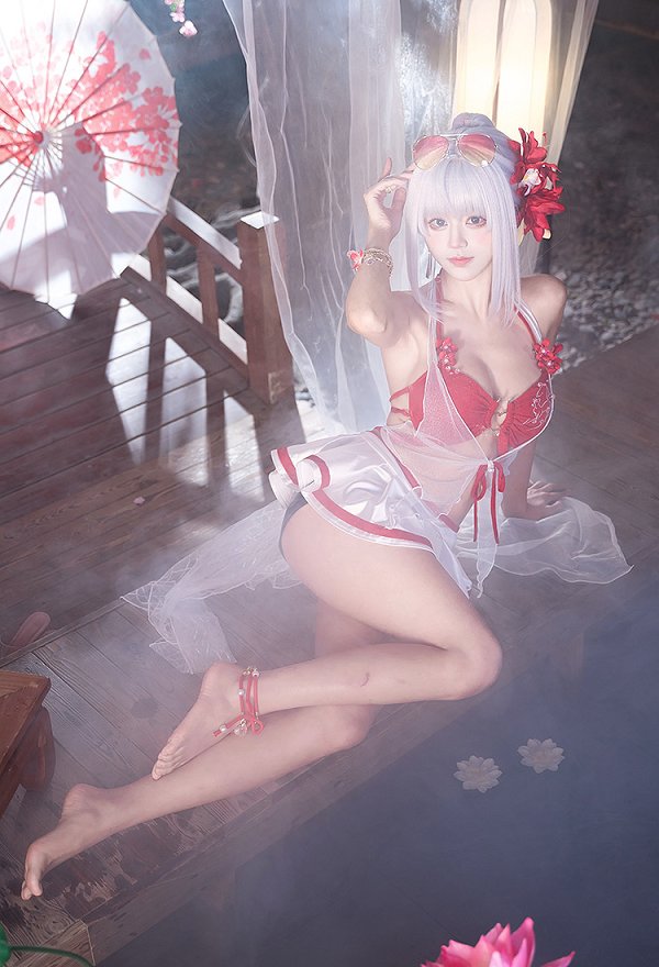 NARAKA: BLADEPOINT Tessa Cosplay Costume Two-Piece Swimsuit Top Skirt with Cover-up NARAKA: BLADEPOINT Tessa Cosplay Costume Two-Piece Swimsuit Top Skirt with Cover-up