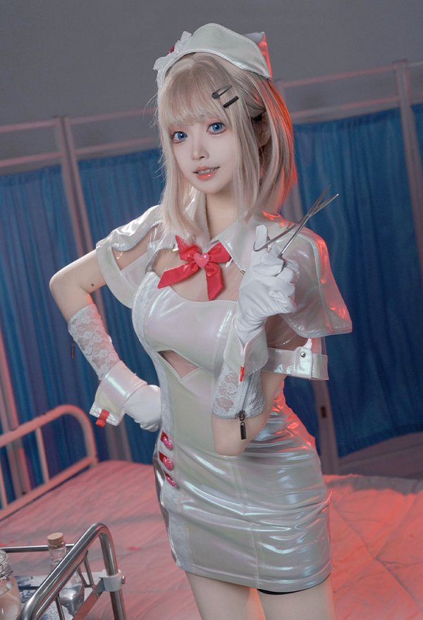 NARAKA BLADEPOINT Valda Cui Curación Vestido de Disfraz Cosplay de Piel Ligera con Sombrero y Corbata