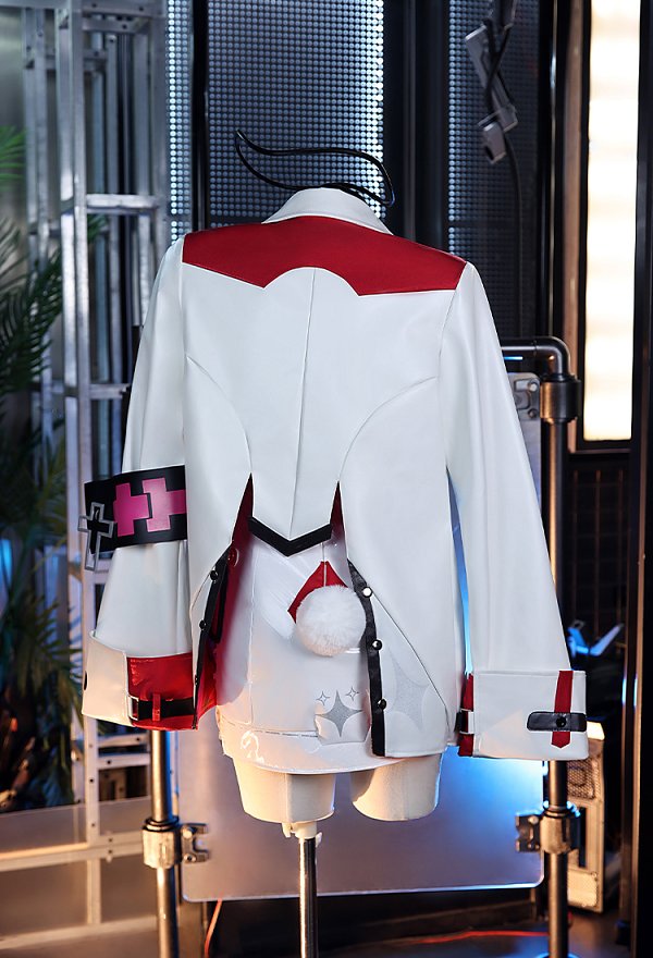 Disfraz Cosplay de Oneiroi de NTE Vestido y Chaqueta con Guantes y Brazaletes