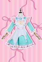 Needy Streamer Overload Ame Cosplay Maid Vestido con delantal y calcetines Needy Streamer Overload Ame Cosplay Maid Vestido con delantal y calcetines