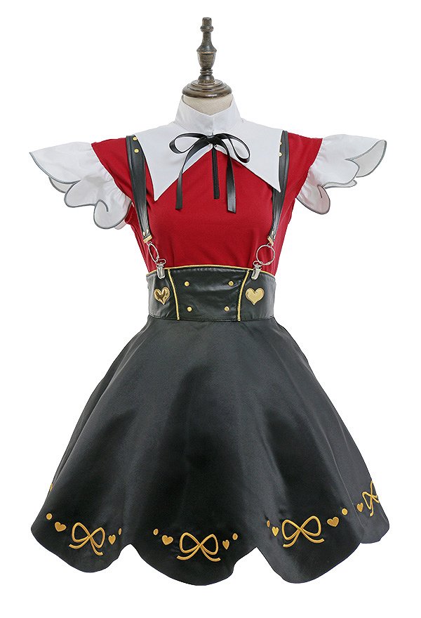 Needy Streamer Overload Costume de Cosplay Ame-Chan Top Jupe Set avec Chaussettes