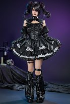 Robe de cosplay Overload Rain de Needy Streamer avec manches et jambières