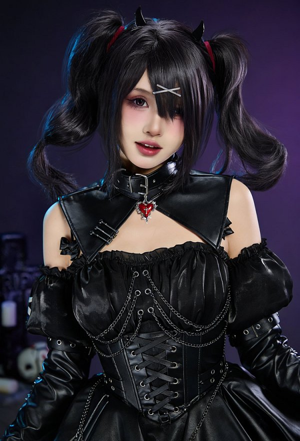 Robe de cosplay Overload Rain de Needy Streamer avec manches et jambières