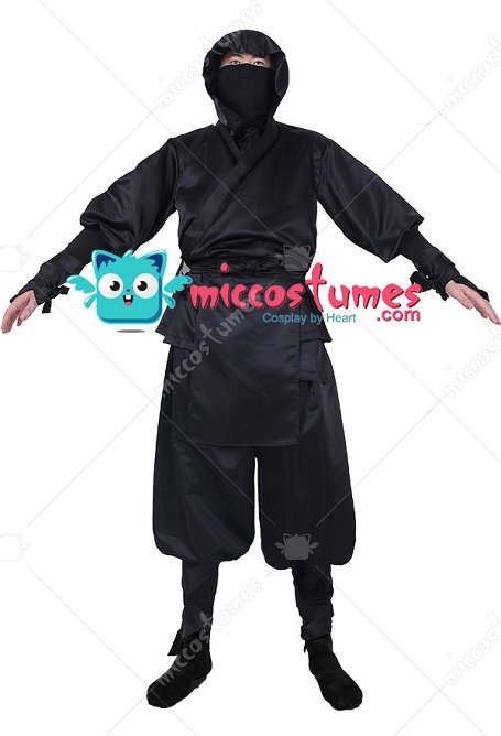 Costume de Cosplay Ninja de Style Japonais pour Adulte avec Capuche et Chaussettes