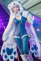 Goddess of Victory: Nikke Costume de Cosplay Neve Combinaison Sexuelle avec Capuche Goddess of Victory: Nikke Costume de Cosplay Neve Combinaison Sexuelle avec Capuche