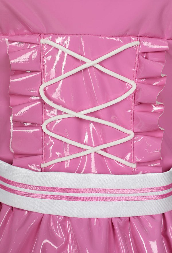 Goddess of Victory: Nikke Dorothy Cosplay Costume Kawaii Pink Dress Set with Sleeves