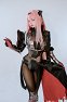 Goddess of Victory: Nikke Scarlet: Black Shadow Cosplay Costume Jumpsuit and Gloves with Head Accessory and Wrist Guards