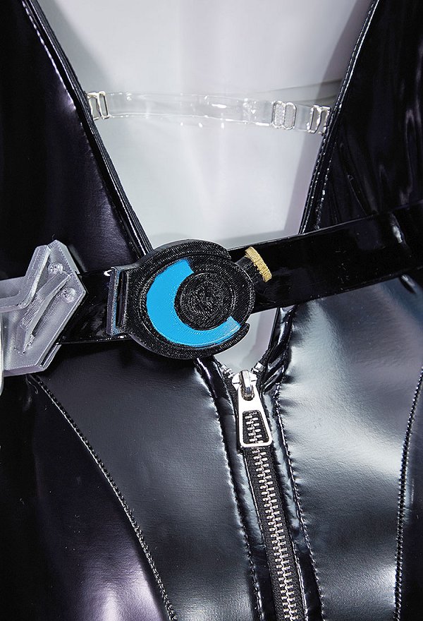 Goddess of Victory: Nikke Quency Cosplay Kostüm Overall mit Maske Gürtel