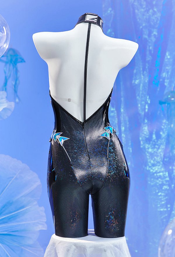 Goddess of Victory: Nikke Siren Cosplay Kostüm Bodysuit mit Ärmeln Kopfbedeckung Goddess of Victory: Nikke Siren Cosplay Kostüm Bodysuit mit Ärmeln Kopfbedeckung