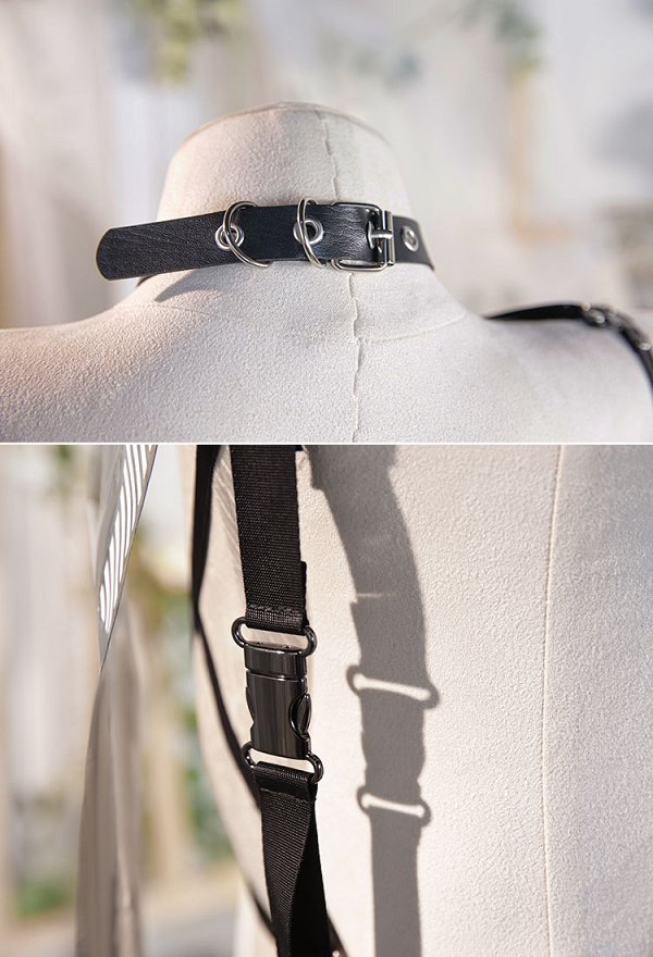 Goddess of Victory: Nikke Mihara Bonding Chain Cosplay Costume Top and Thong with Train and Whip