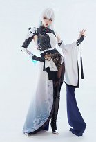 Goddess of Victory: Nikke Nayuta Default Skin Cosplay Costume Bodysuit with Waist Belt and Left Sleeve Goddess of Victory: Nikke Nayuta Default Skin Cosplay Costume Bodysuit with Waist Belt and Left Sleeve
