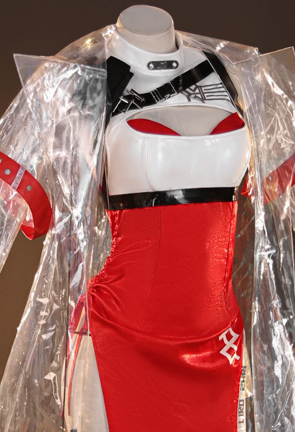 Diosa de la Victoria Nikke Ying Ning Cosplay vestido con abrigo transparente y tanga Diosa de la Victoria Nikke Ying Ning Cosplay vestido con abrigo transparente y tanga