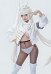 Goddess of Victory Nikke Blanc Cosplay Kostüm Oberteil und Strumpfhose mit Höschen Hut