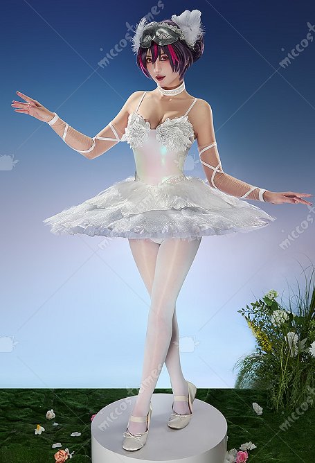 Goddess of Victory Nikke Quency Cosplay traje de traje con falda desmontable y Petticoat