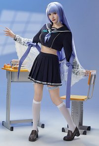 Goddess of Victory: Nikke Arcana: Fortune Mate Cosplay Costume Top and Skirt with Shawl and Tube Top