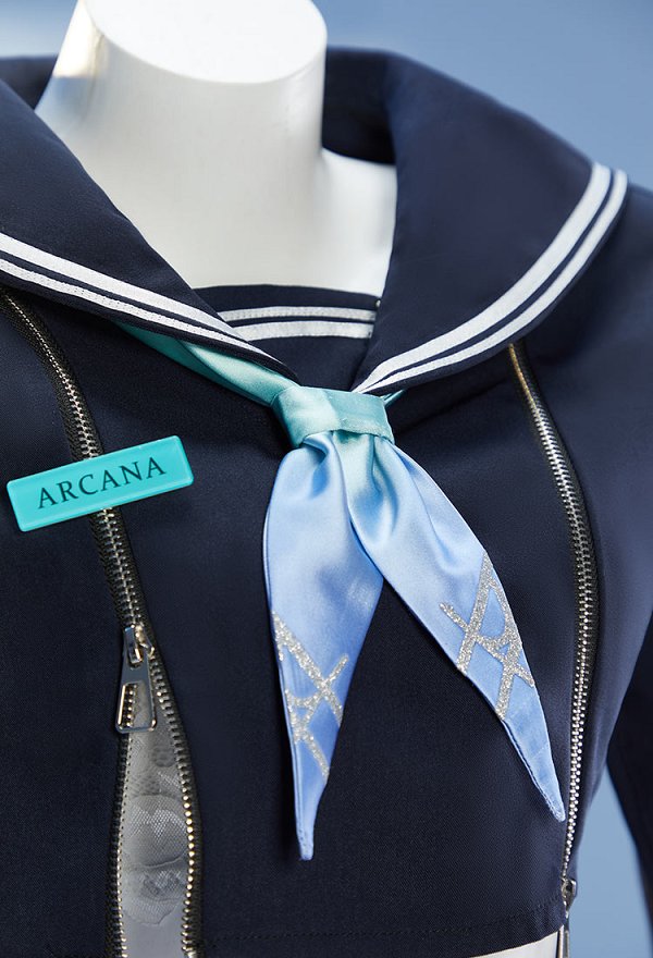 Disfraz de Cosplay de Goddess of Victory: Nikke Arcana: Fortune Mate: Blusa y Falda Combinadas con un Chal y un Top Sin Tirantes