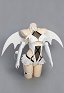 Goddess of Victory: Nikke Blanc White Devil Cosplay Kostüm Neckholder Bodysuit mit Cut out Flügeln und Stirnband