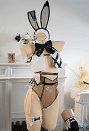 Goddess of Victory Traje de Cosplay de Nikke Bay Bunny Girl con Orejas y Guantes