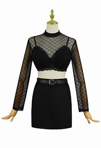Goddess of Victory: Nikke Privaty Sharp Lesson Skin Cosplay Costume Top and Jacket with Skirt and Sock