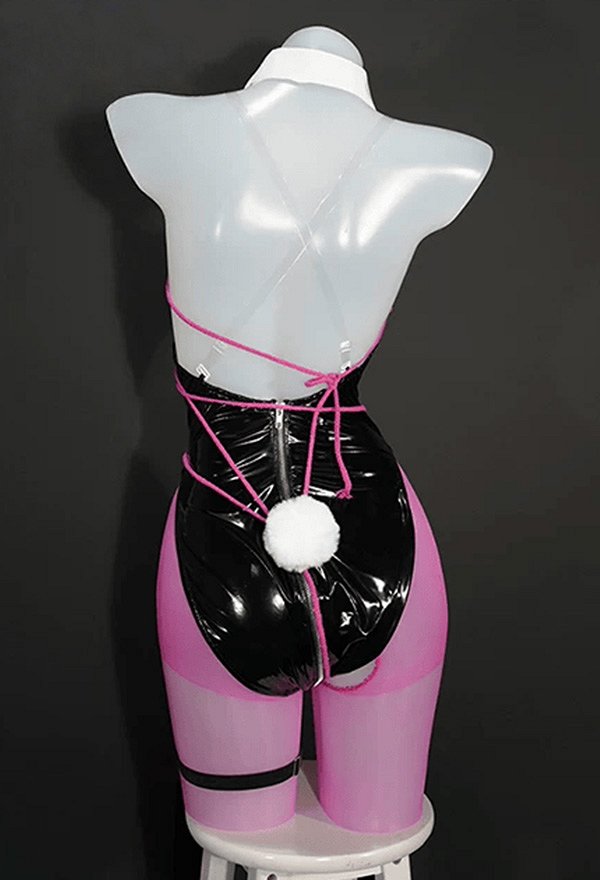 Goddess of Victory Conjunto de cosplay para chica Velvet Bunny con bodysuit pantyhoes collar y diadema