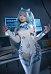Goddess of Victory: Nikke Shifty Cosplay Kostüm Body mit Gürtel und Handschuhen