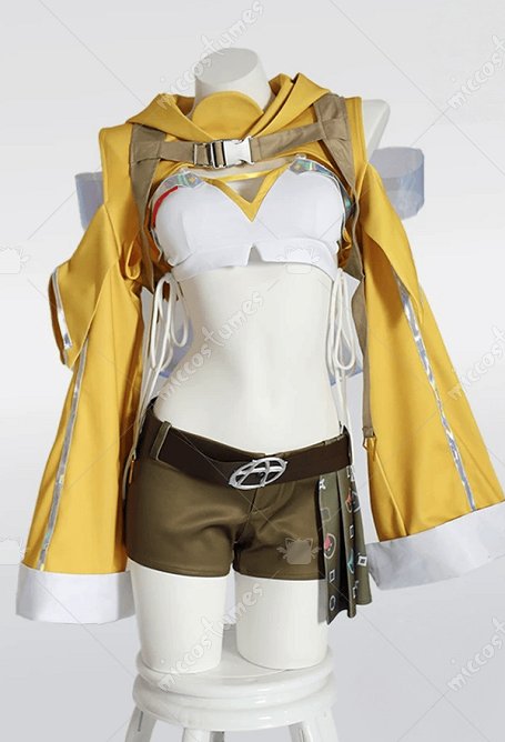 Goddess of Victory: Nikke Anis Star Skin Cosplay Costume Tube Top and Shorts with Jacket