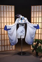 Goddess of Victory: Nikke Shiro Tsuru Veiled Order Squad Skin Cosplay Costume Dress and Jacket with Bunny Ear Headpiece and Belt Goddess of Victory: Nikke Shiro Tsuru Veiled Order Squad Skin Cosplay Costume Dress and Jacket with Bunny Ear Headpiece and Belt
