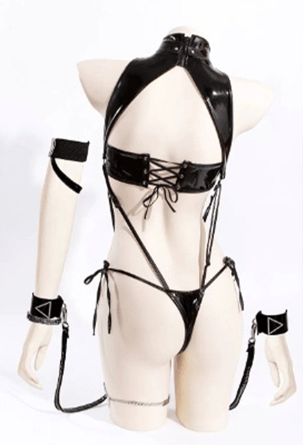 Goddess of Victory: Nikke Rosanna Swimsuit Bodysuit with Crop Top and Hair Clip
