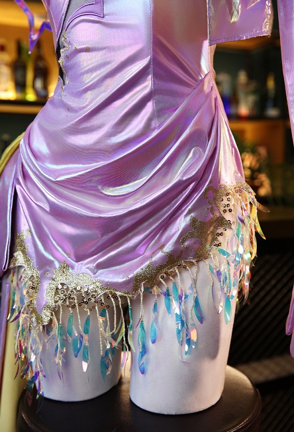 Goddess of Victory: Nikke Anis Starlight Skin Cosplay Costume Dress with Jacket and Headpiece Goddess of Victory: Nikke Anis Starlight Skin Cosplay Costume Dress with Jacket and Headpiece