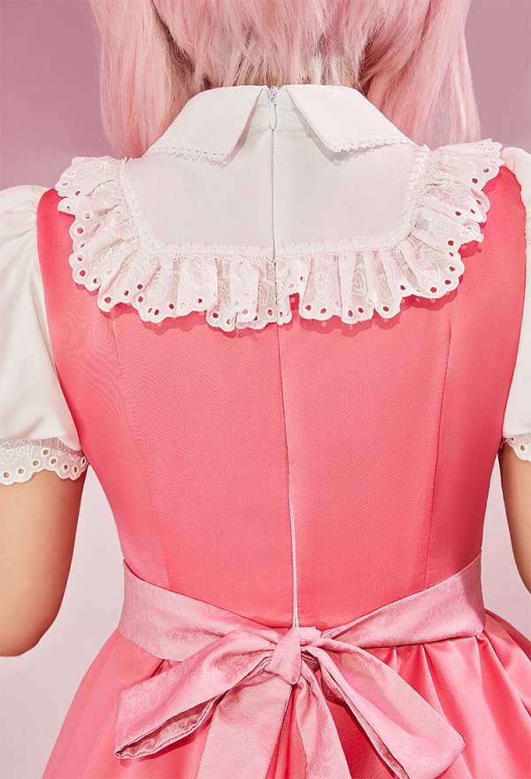 OMORI Sweetheart Cosplay Costume Princess Style Dress with Belt and Crinoline OMORI Sweetheart Cosplay Costume Princess Style Dress with Belt and Crinoline