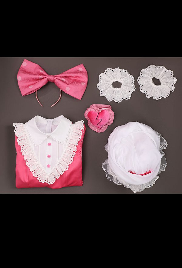 OMORI Sweetheart Cosplay Costume Princess Style Dress with Belt and Crinoline OMORI Sweetheart Cosplay Costume Princess Style Dress with Belt and Crinoline