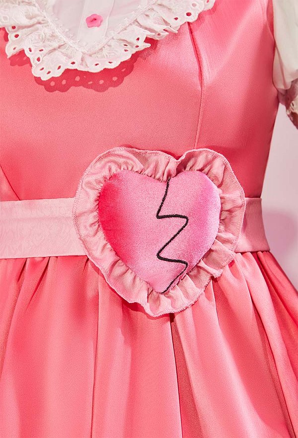 OMORI Sweetheart Cosplay Costume Princess Style Dress with Belt and Crinoline OMORI Sweetheart Cosplay Costume Princess Style Dress with Belt and Crinoline