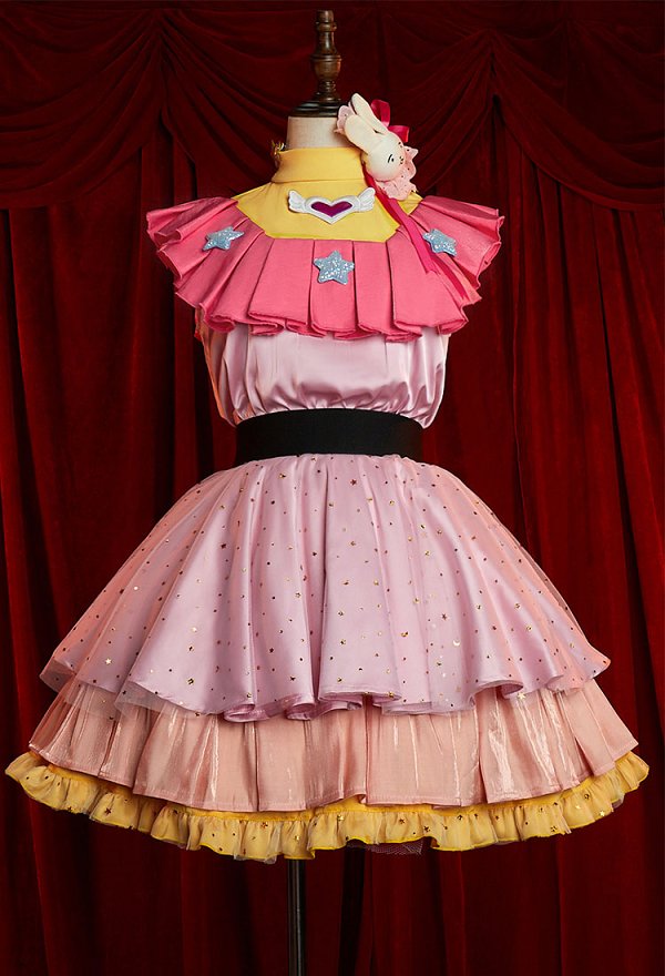 Oshi no Ko Hoshino Ai Cosplay Costume Kawaii Pink Dress Set