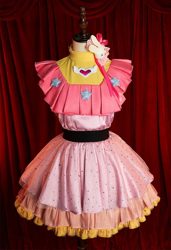 Oshi no Ko Hoshino Ai Cosplay Costume Kawaii Pink Dress Set
