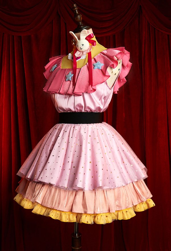 Oshi no Ko Hoshino Ai Cosplay Costume Kawaii Pink Dress Set