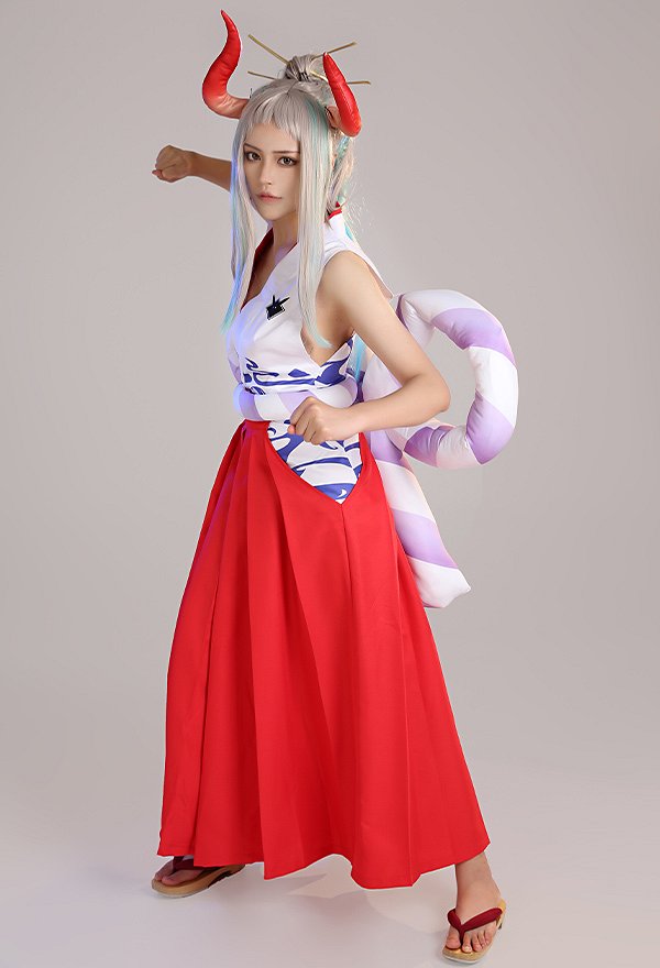 s*o様 ONE PIECE ヤマト コスプレ衣装フルセット Yamato Costume - One Piece Vest and Pants Set Cosplay | Top