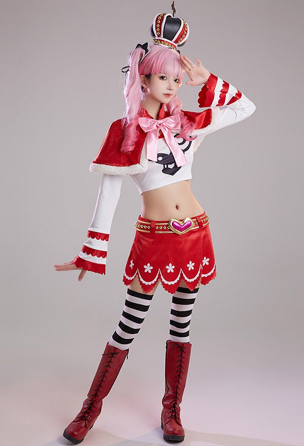 Perona One Piece Cosplay Kurz Umhang Rock Socken Gürtel Krone Zubehör Set Cosplay Kostüm Perona One Piece Cosplay Kurz Umhang Rock Socken Gürtel Krone Zubehör Set Cosplay Kostüm