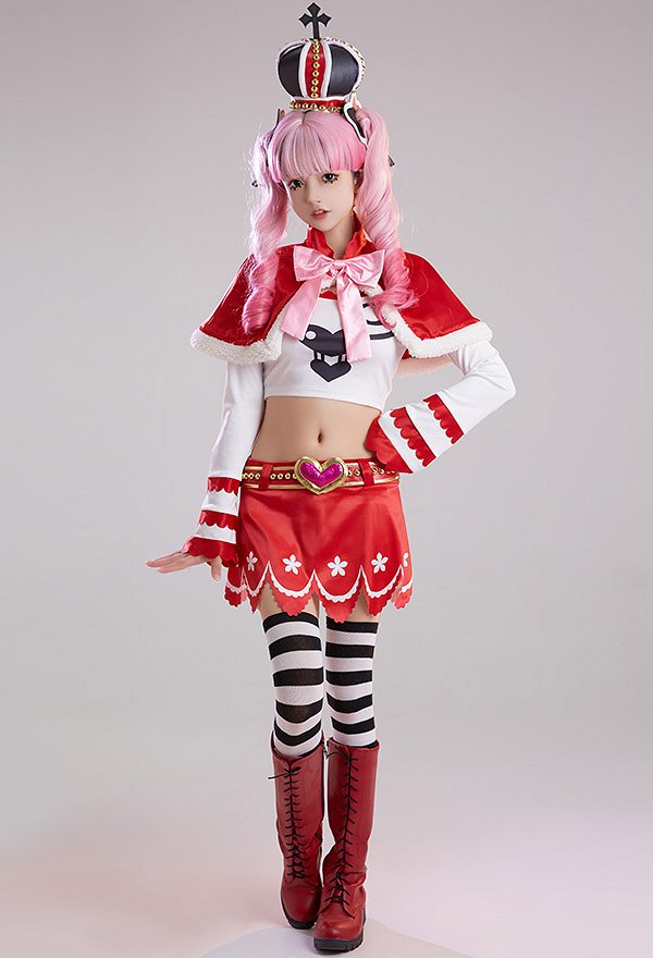 Perona One Piece Cosplay Kurz Umhang Rock Socken Gürtel Krone Zubehör Set Cosplay Kostüm Perona One Piece Cosplay Kurz Umhang Rock Socken Gürtel Krone Zubehör Set Cosplay Kostüm