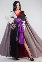 OP Boa Pirate Empress Cosplay Costume Women Sexy Kimono Dress and Obi with Ear Clip and Cape OP Boa Pirate Empress Cosplay Costume Women Sexy Kimono Dress and Obi with Ear Clip and Cape