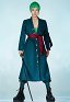 One Piece Roronoa Zoro Cosplay Costume Uniforme de Verde