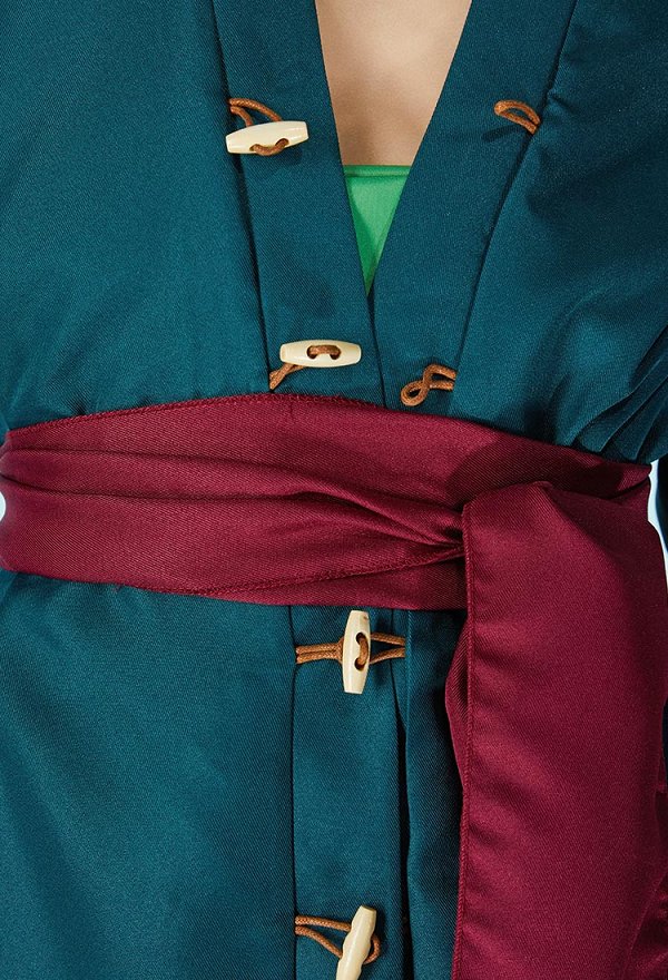 One Piece Roronoa Zoro Cosplay Costume Uniforme de Verde