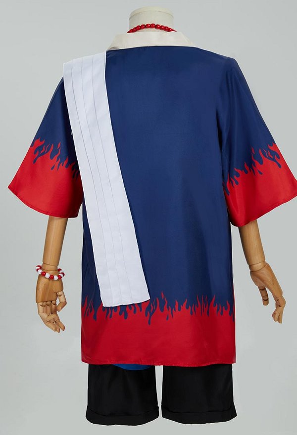Portgas D· Ace Costume de Cosplay One Piece Ensemble Haut Kimono et Short